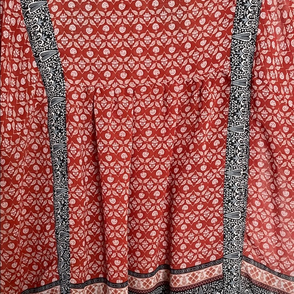 Knox Rose Red and Black Boho Blouse - Picture 8 of 11
